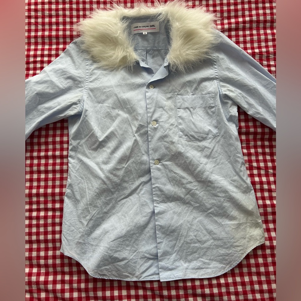 Comme Des Garçons GIRL Fluffy Collar Shirt